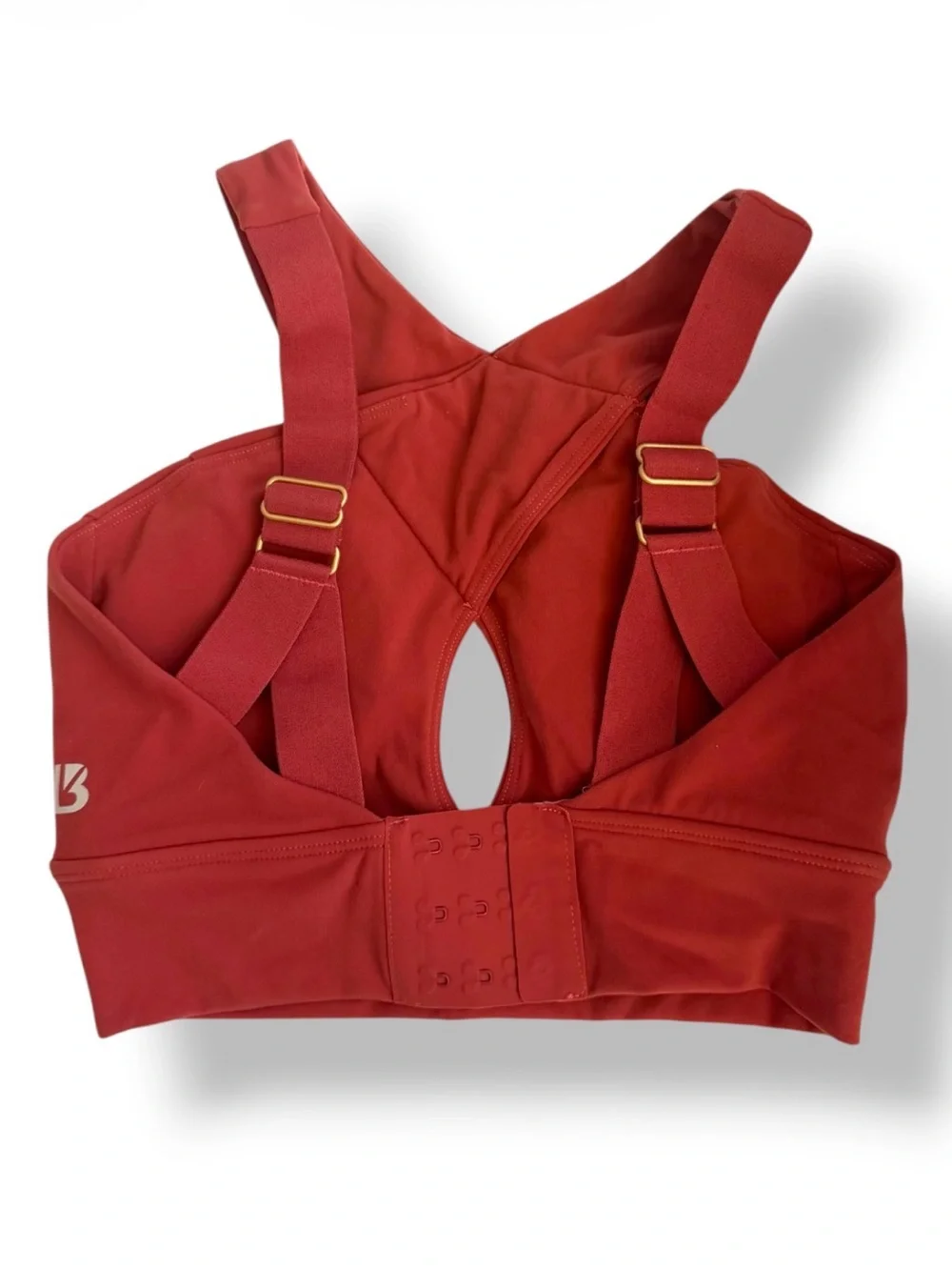 Buff Bunny Cross Over Strap Sports Bra Red
